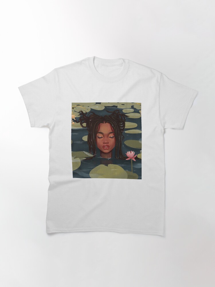 Alternate view of Immersed in nature. Portrait art illustration. Classic T-Shirt