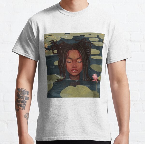 Immersed in nature. Portrait art illustration. Classic T-Shirt