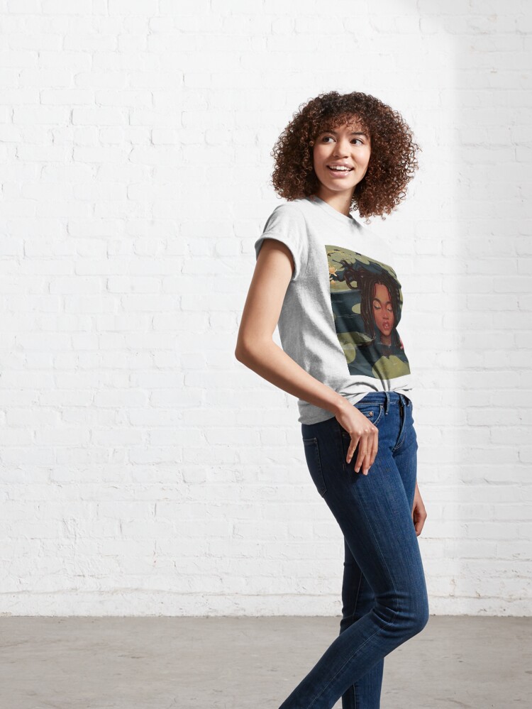 Alternate view of Immersed in nature. Portrait art illustration. Classic T-Shirt