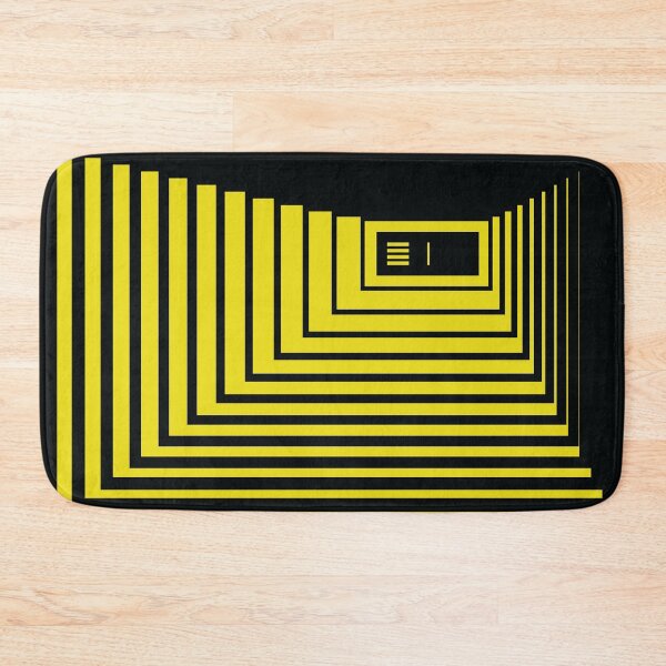 Item preview, Concentric Corridor and Door – Yellow designed and sold by RoguePatterns.