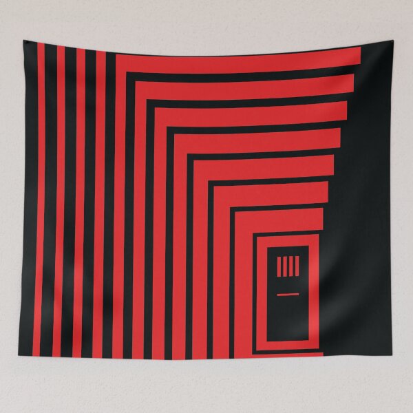 Item preview, Concentric Corridor and Door – Red designed and sold by RoguePatterns.