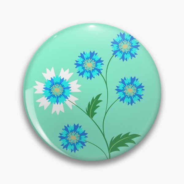 Item preview, Climbing cornflower or bachelor's button, cornflowers, mountain bluet designed and sold by Daridara.