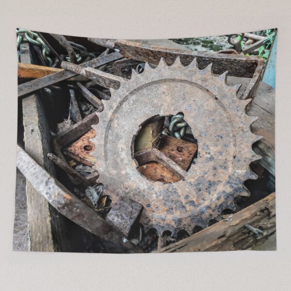 Item preview, Rusty details of metal Industrial engineering designed and sold by Tanja Dianova.