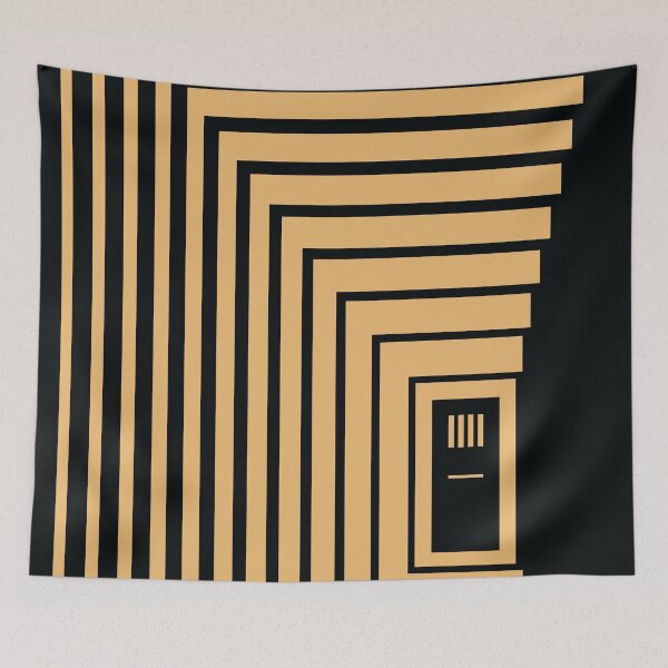 Item preview, Concentric Corridor and Door – Beige designed and sold by RoguePatterns.