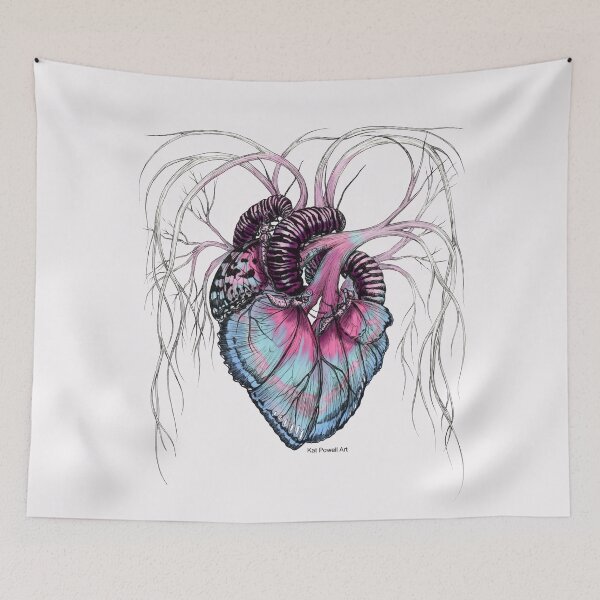 Item preview, Butterfly Heart Blue designed and sold by katpowell.