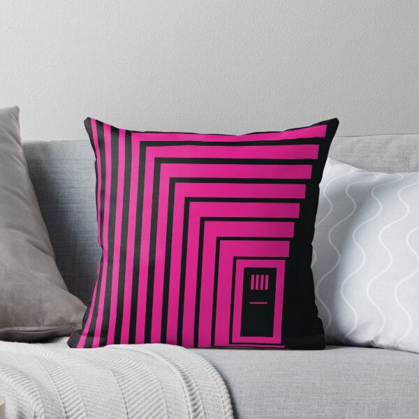 Artikelvorschau, Konzentrischer Korridor und Tür - Fuchsia entworfen und verkauft von RoguePatterns.