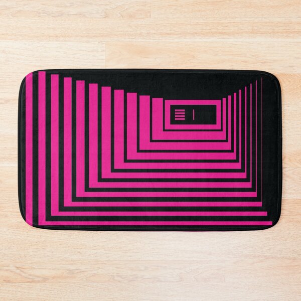 Item preview, Concentric Corridor and Door – Fuchsia designed and sold by RoguePatterns.