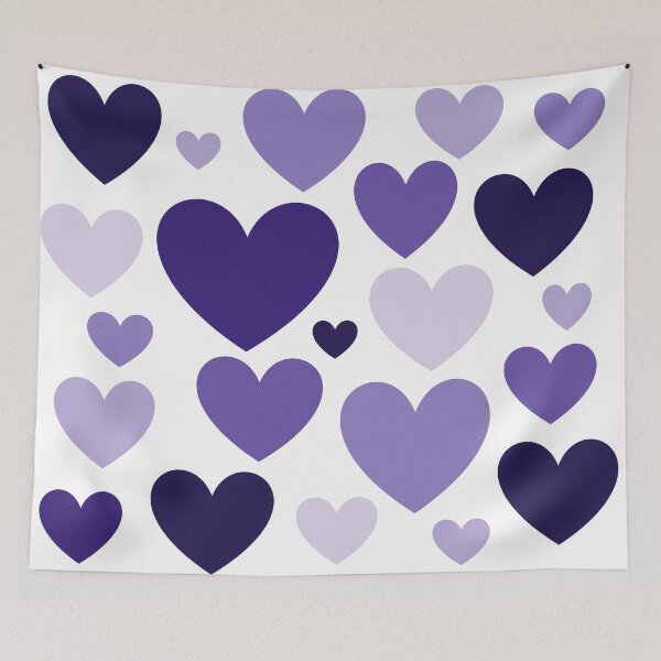 Item preview, Purple Love Hearts (Varied) designed and sold by shahramroj.