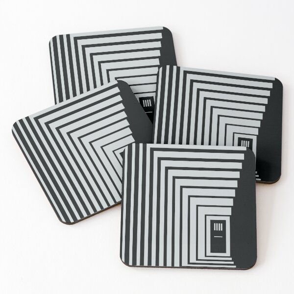Item preview, Concentric Corridor and Door – Gray designed and sold by RoguePatterns.