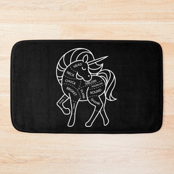 Item preview, Magic Grass Fed Unicorn Meat Cuts Diagram designed and sold by SpreadForSatan.