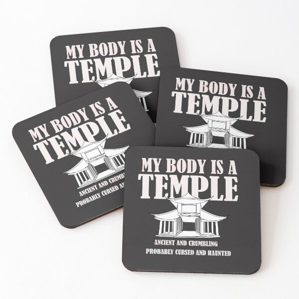 Item preview, My Body Is A Temple White designed and sold by alayal57.
