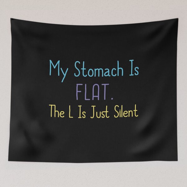 Item preview, My Stomach Is FLAT The L Is Just Silent, Womens Fitness Gym  Workout Gym Rat designed and sold by Mostik Vipo.