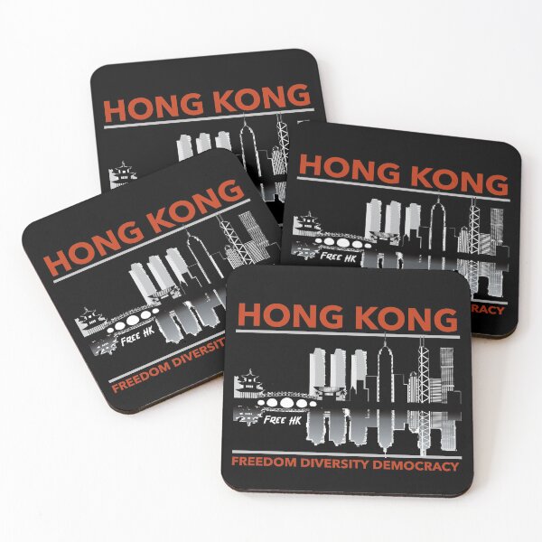 Item preview, Hong Kong Skyline: Freedom, Diversity, Democracy designed and sold by HistoryMafia.