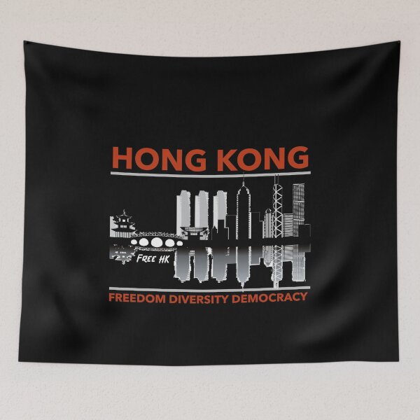 Item preview, Hong Kong Skyline: Freedom, Diversity, Democracy designed and sold by HistoryMafia.
