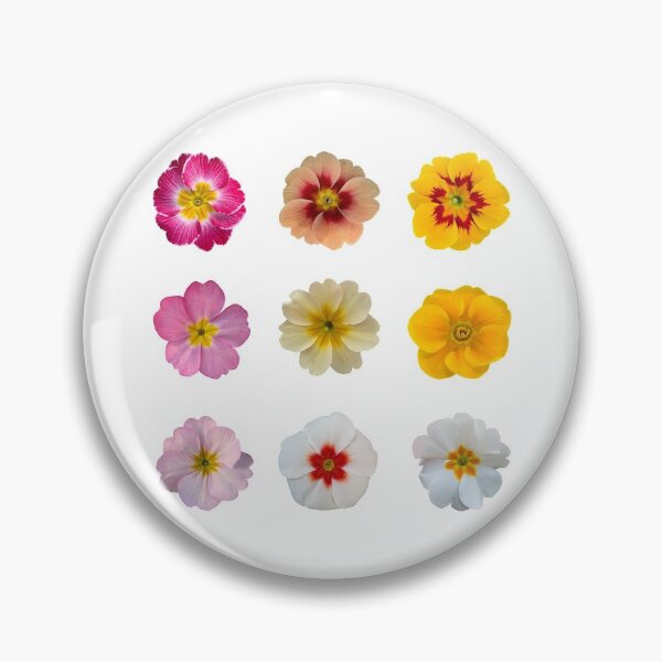 Item preview, Bib flowers 9 Primrose Flowers in Different Colors designed and sold by CottoVerdi.