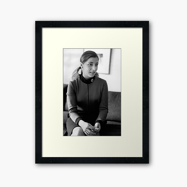 RBG Ruth Bader Ginsburg Beautiful Black and White Photo Framed Art Print
