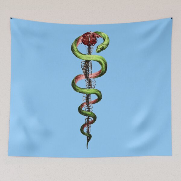 Item preview, Rod of Asclepius medical symbol artwork designed and sold by katpowell.