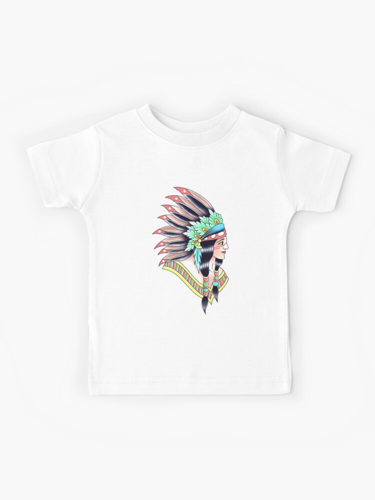 Native American traditional tattoo design Kids T-Shirt for Sale by  LPdesigns2020
