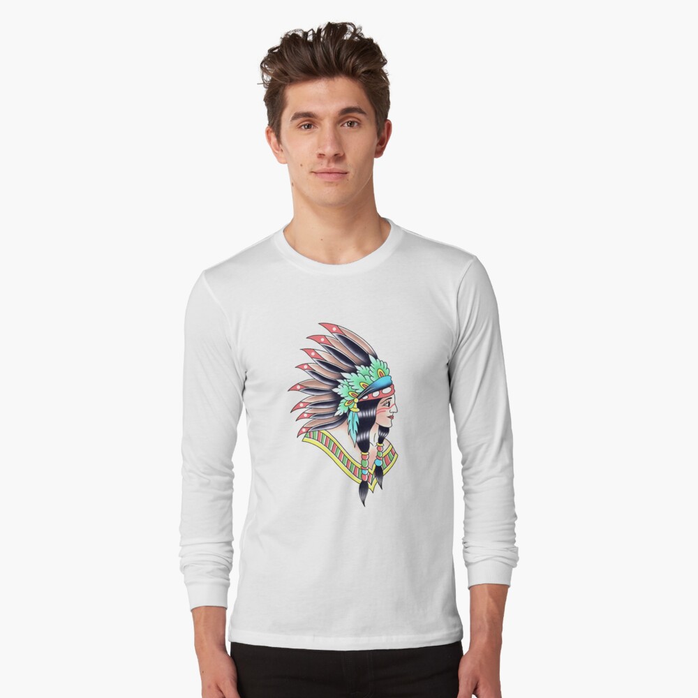 Native American traditional tattoo design Kids T-Shirt for Sale by  LPdesigns2020