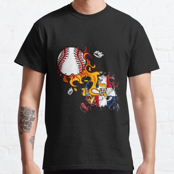 X-SAFALA World Baseball Dominican Republic 3D Print Mesh Fiber Baseball Jersey Shirt Tops Tee Men Streetwear