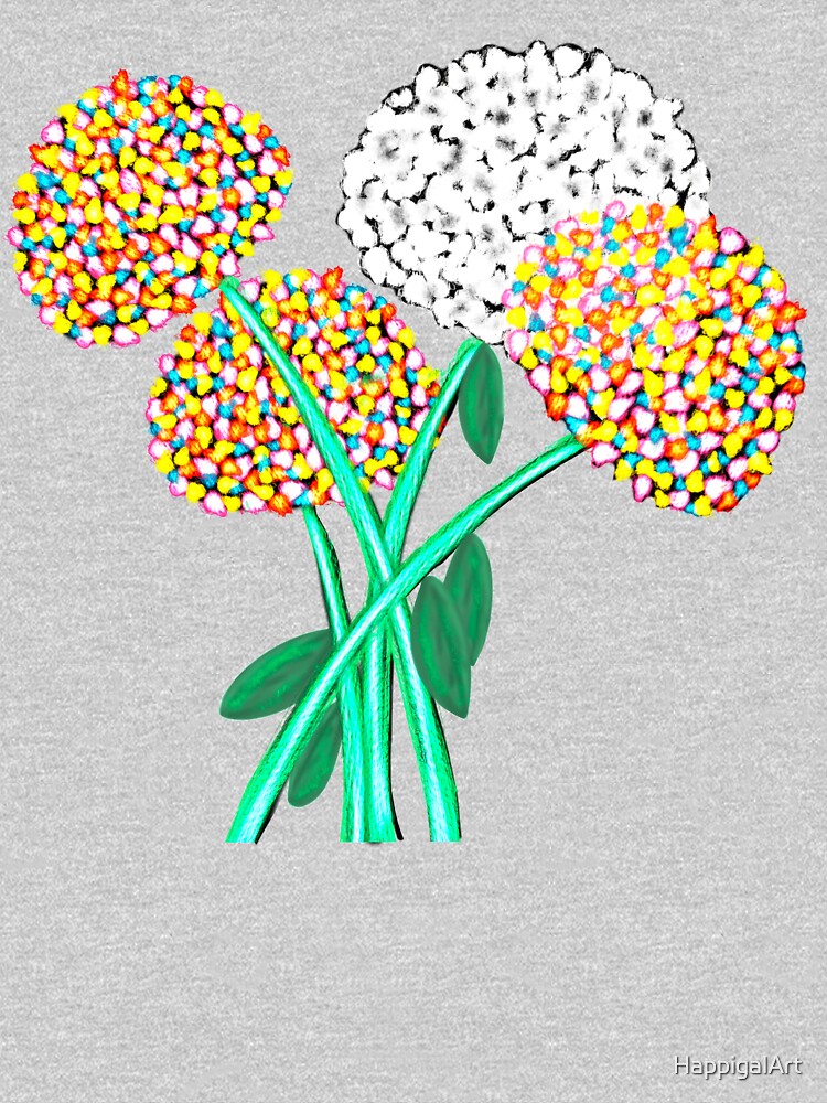Thumbnail 5 of 5, Toddler Pullover Hoodie, Pom Pom Flowered Bouquet designed and sold by HappigalArt.