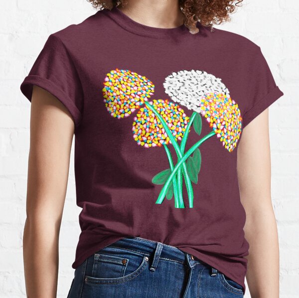 Pom Pom Flowered Bouquet Classic T-Shirt