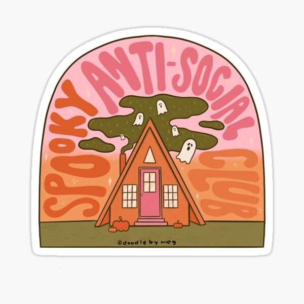 Item preview, Spooky Anti-Social Club designed and sold by doodlebymeg.