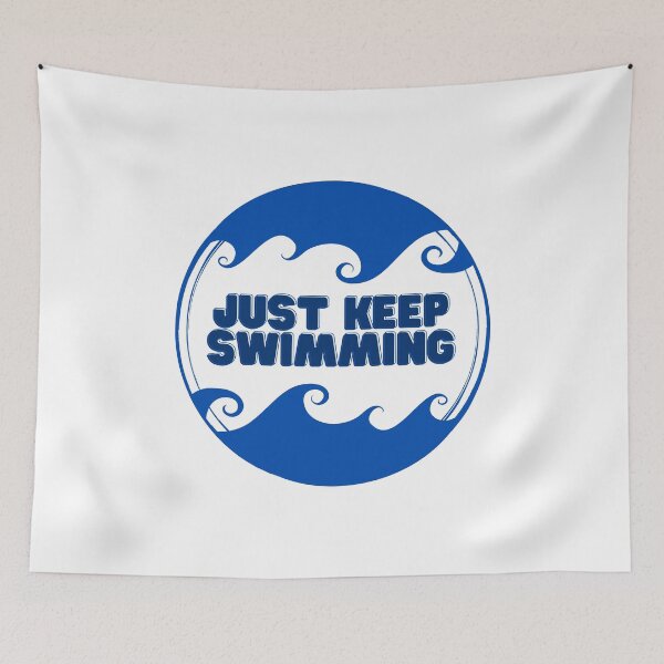 Item preview, Just Keep Swimming Wave designed and sold by Jecelynshop.