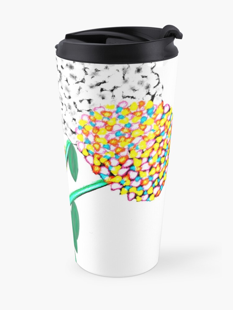 Alternate view of Pom Pom Flowered Bouquet Travel Mug