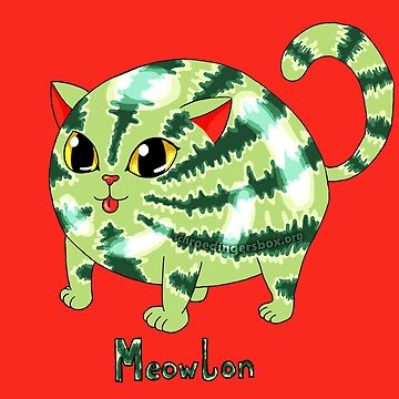 Vorschaubild zum Design Meowlon: 1/2 Melon, 1/2 Cat von Schrödingers Box
