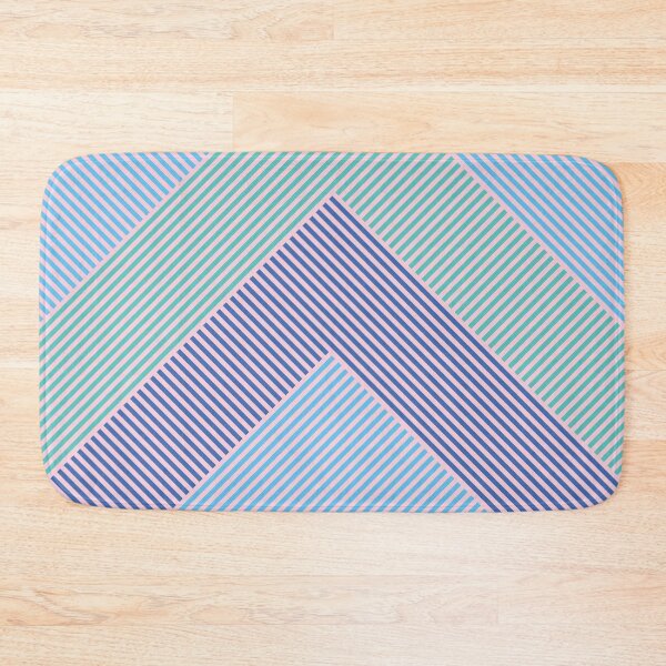 Item preview, Chevron Zigzag Stripes Retro Blue Lines designed and sold by Inogitna Designs.