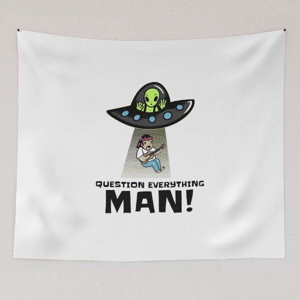 Item preview, Question everything man! designed and sold by Lisa Lucero.
