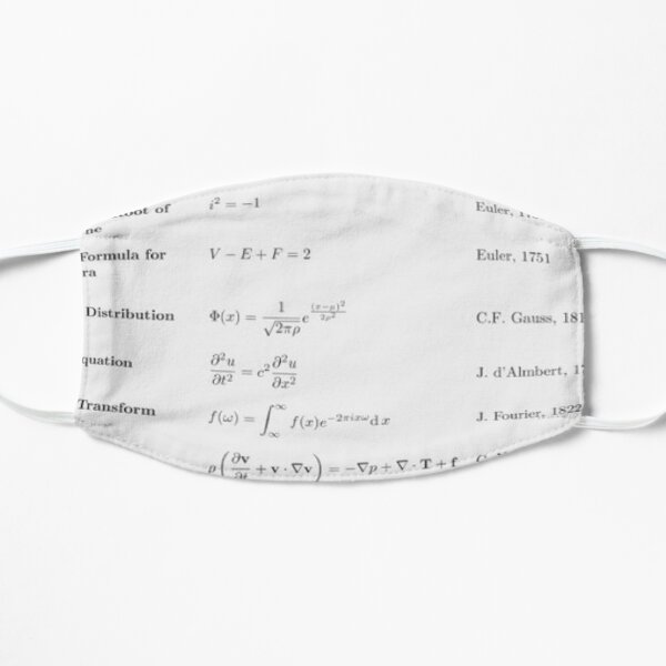 Equations that changed the world, Student Cheat Sheet Mask
