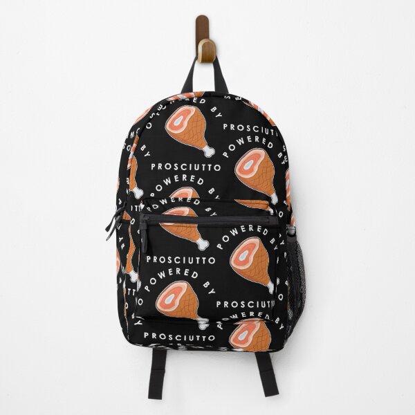 Item preview, Funny Italian Food Powered By Prosciutto print designed and sold by jakehughes2015.