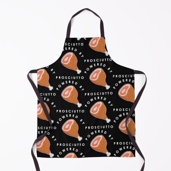 Item preview, Funny Italian Food Powered By Prosciutto print designed and sold by jakehughes2015.