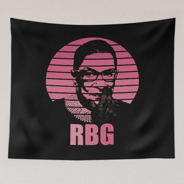 Item preview, Ruth Bader Ginsburg RBG Feminist Pink Sunset designed and sold by RandomStuffShop.