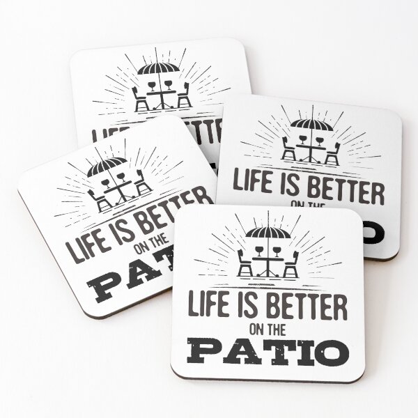 Item preview, Life Is Better on the patio designed and sold by designedguide.