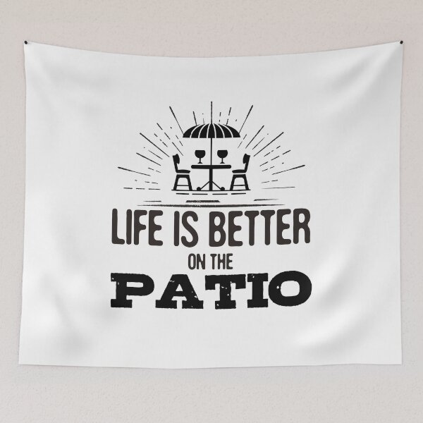 Item preview, Life Is Better on the patio designed and sold by designedguide.