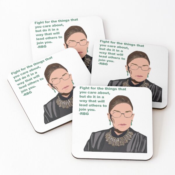 Item preview, Ruth Bader Ginsburg Art with Quote designed and sold by christinamaire.