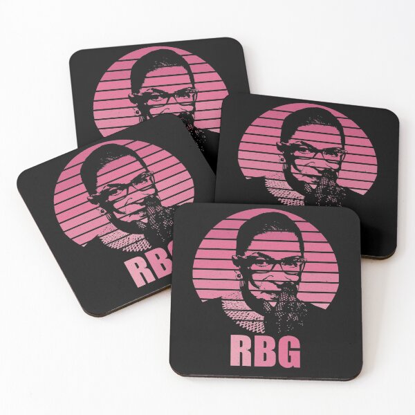 Item preview, Ruth Bader Ginsburg RBG Feminista Rosa Atardecer designed and sold by RandomStuffShop.