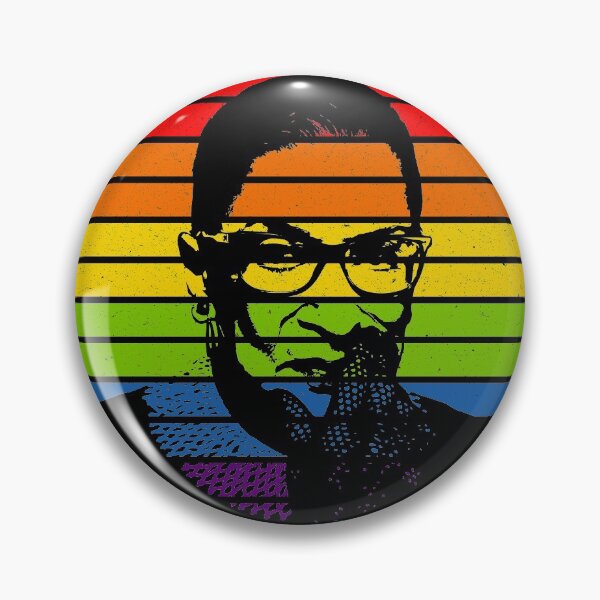 Item preview, Ruth Bader Ginsburg RBG LGBT Rainbow Sunset designed and sold by RandomStuffShop.