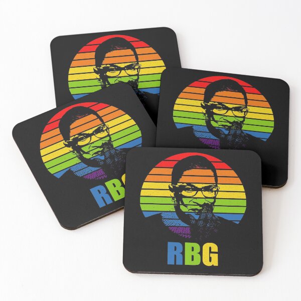 Item preview, Ruth Bader Ginsburg RBG LGBT Rainbow Sunset designed and sold by RandomStuffShop.