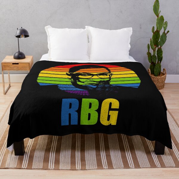 Item preview, Ruth Bader Ginsburg RBG LGBT Rainbow Sunset designed and sold by RandomStuffShop.