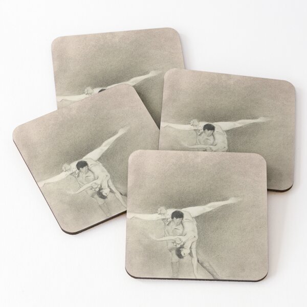 Item preview, ballet dancers in charcoal 3 designed and sold by binturbaras.