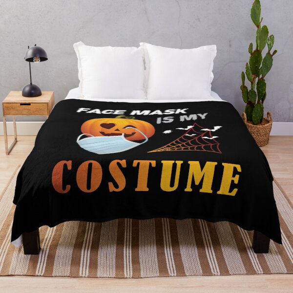 Item preview, Face Mask is My Costume Funny Halloween Pumpkin with a mask in Quarantine Gift designed and sold by Scratches Tees.