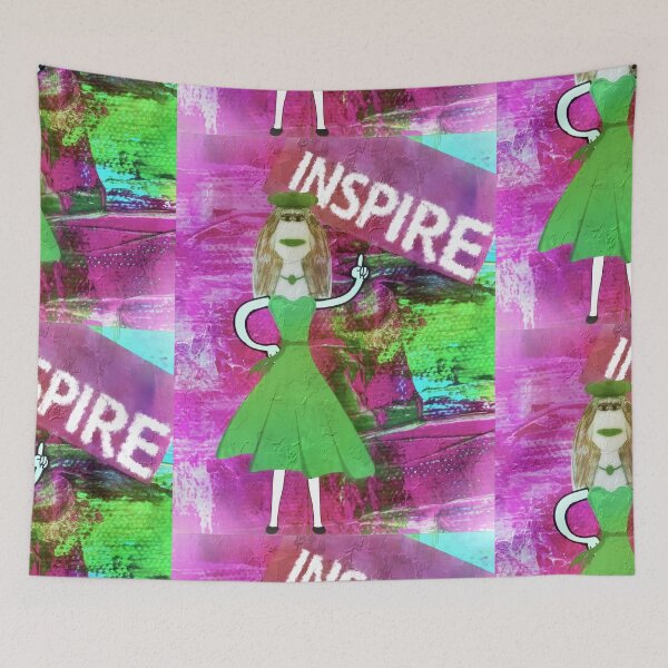 Item preview, Colorful Inspire Illustration Inspirational Motivational Graphic Art designed and sold by Mary Riley.