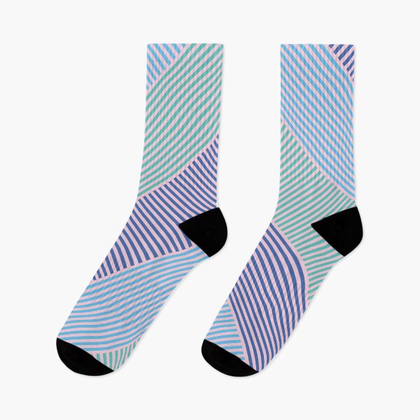 Item preview, Chevron Zigzag Stripes Retro Blue Lines designed and sold by Inogitna Designs.