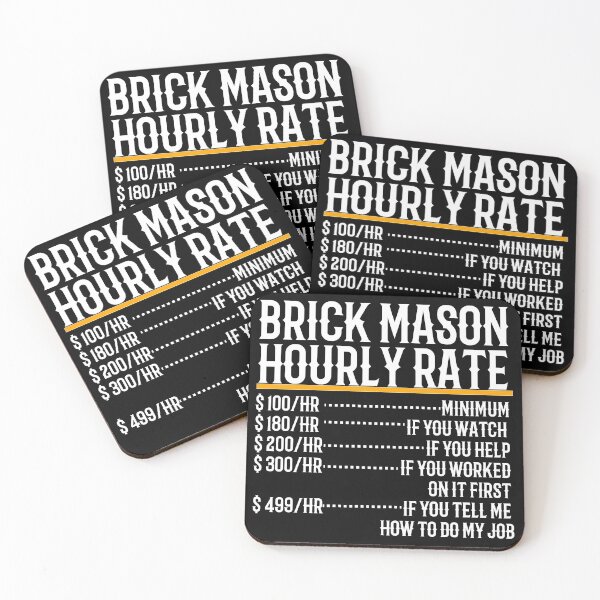 Item preview, Brick Mason Hourly Rate designed and sold by TeesYouWant.