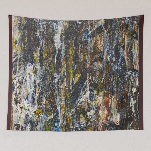 Item preview, Abstract Encaustic Look Acrylic Painting designed and sold by Oak Mountain.