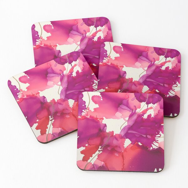 Item preview, Fuchsia Petals Alcohol Ink designed and sold by Artfully Abstracted.